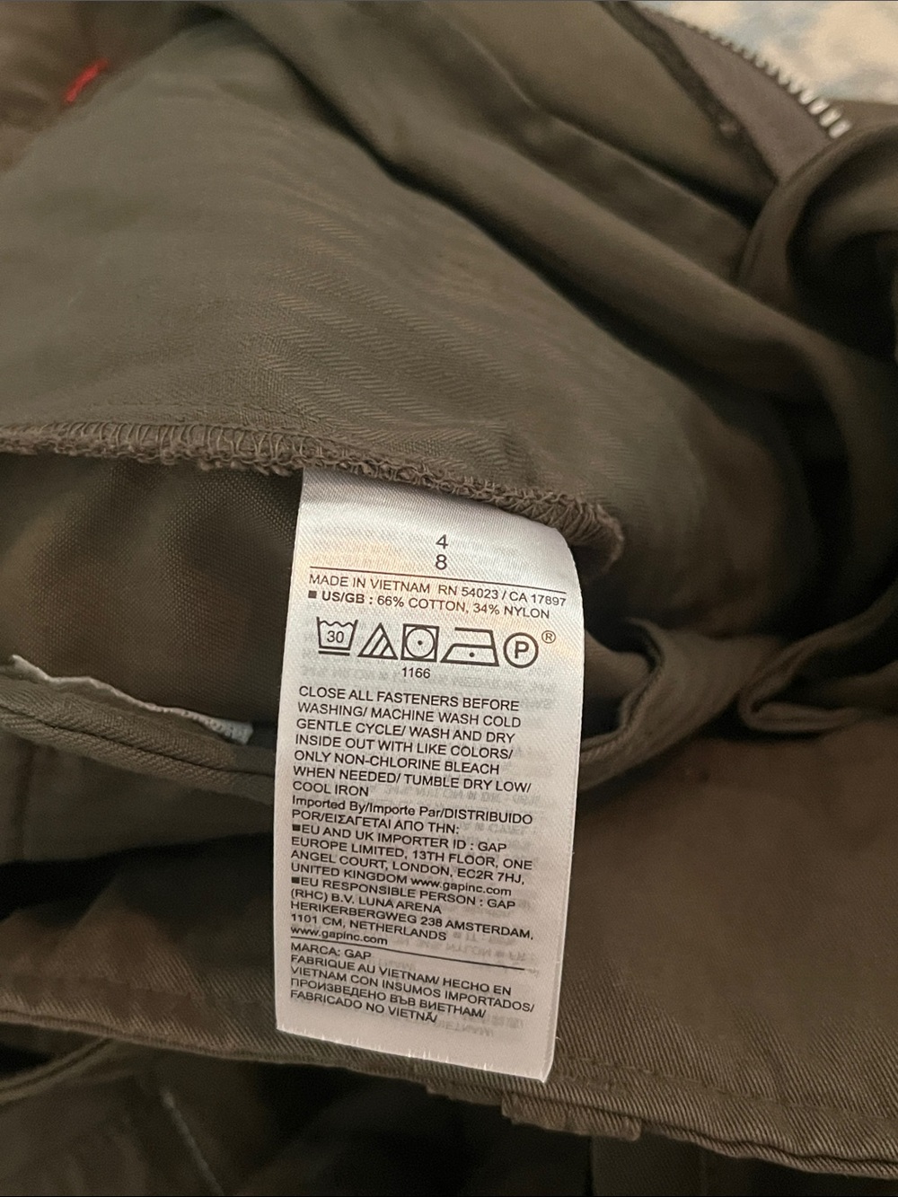 Gap x Victoria Beckham High Rise Cargo Pants Size 4 - Picture 10 of 15